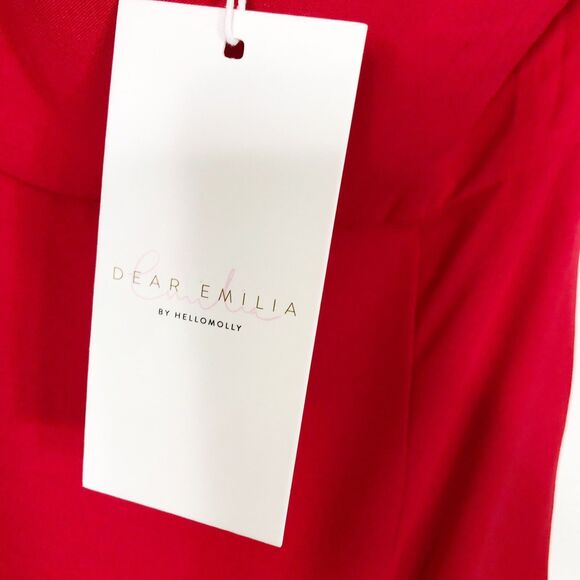 Dear Emilia Blushing Cinderella Hello Molly Maxi Dress Red Small Formal NWT - Picture 7 of 12